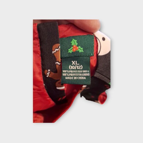 Girls Christmas Dress XL (10/12) Santa  Gingerbread Man Snowman Holly - Picture 5 of 7